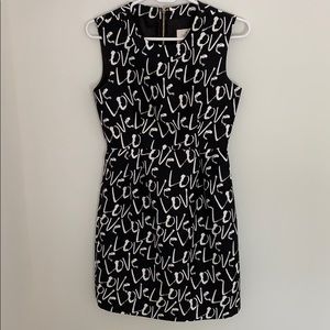 Kate Spade LOVE Graphic Cocktail Dress